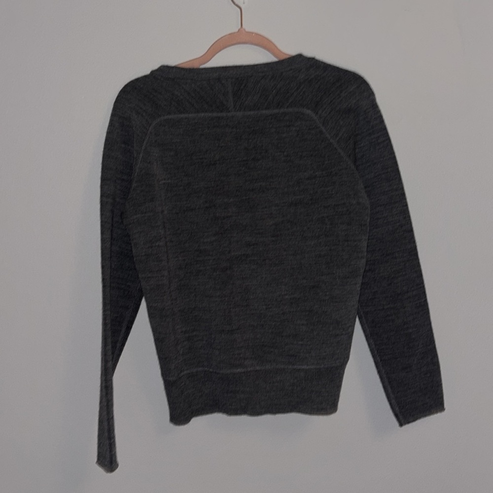 grey melange wool golden goose round neck sweater shirt - Picture 14 of 16